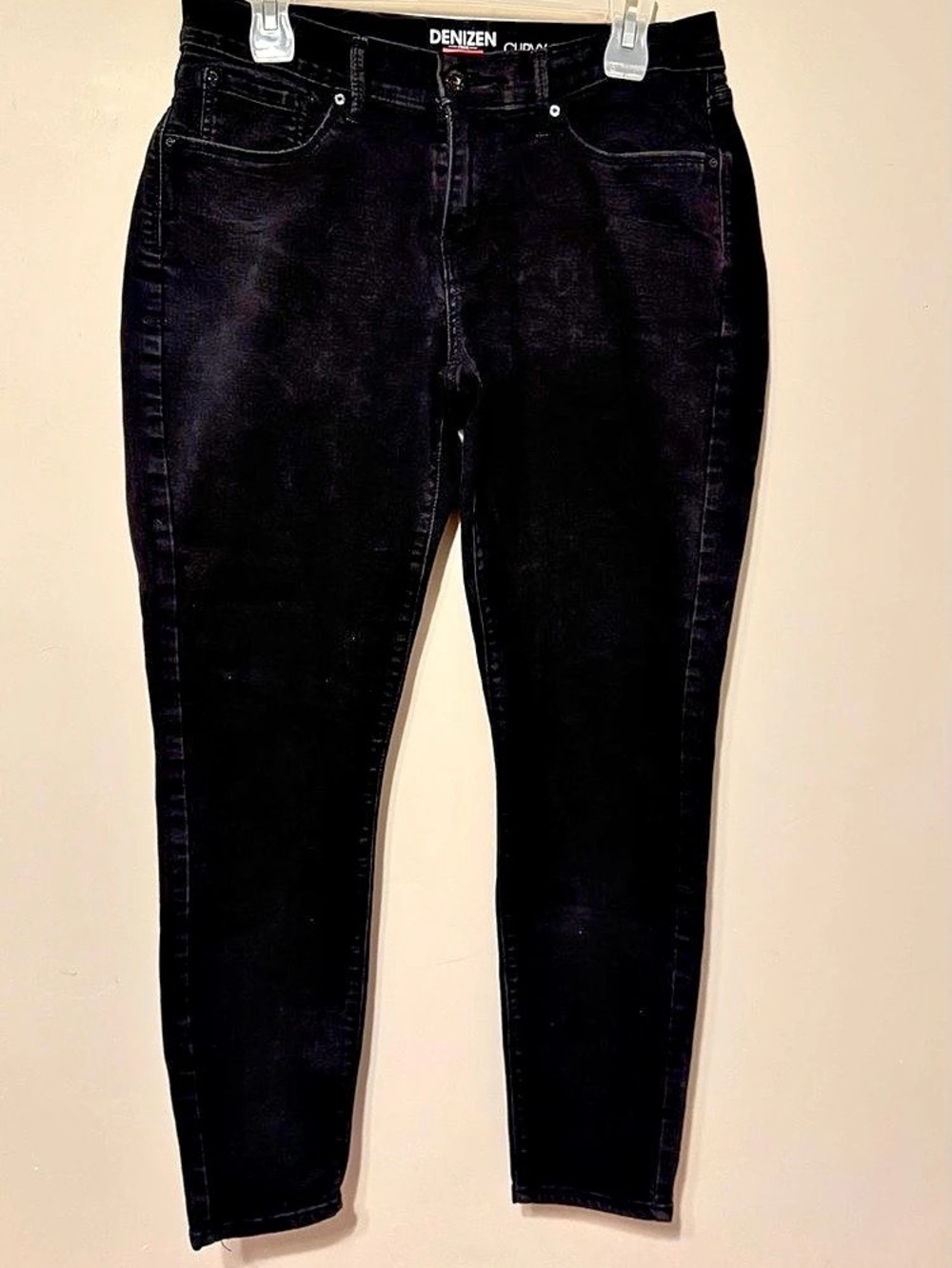 Levi's Denizen Curvy Skinny Black Curvy Skinny Jeans Waist 12W